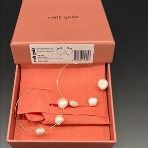 Cult Gaia Gold and Pearl Earrings
